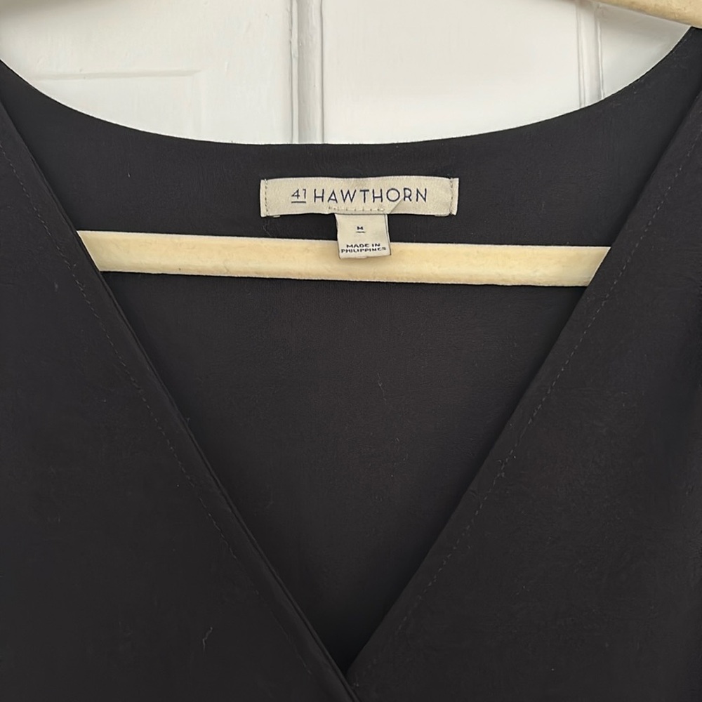 Black wrap dress